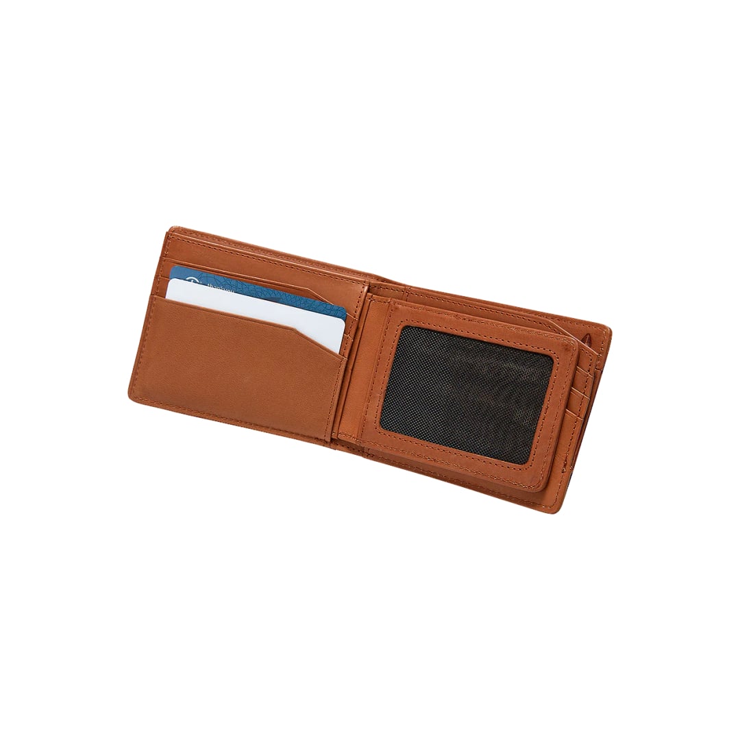 Portefeuille en Cuir Nixon Pass Marron Clair - Unique / En -