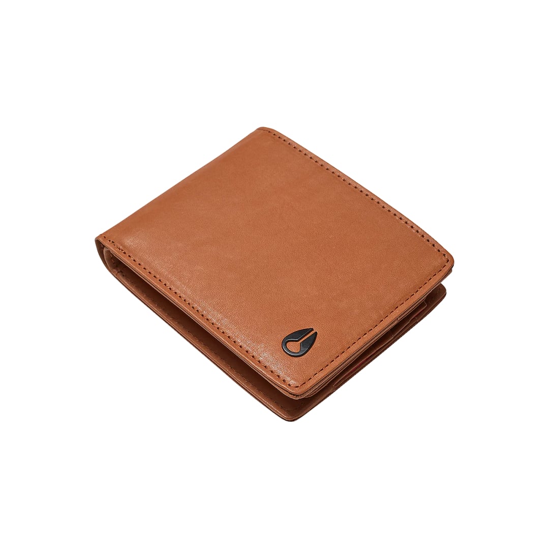 Portefeuille en Cuir Nixon Pass Marron Clair - Unique / En -