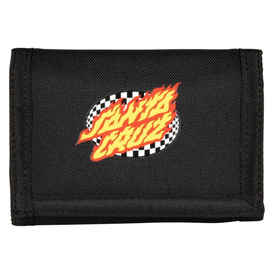 Portefeuille Santa Cruz Oval Check Flame Black - Unique