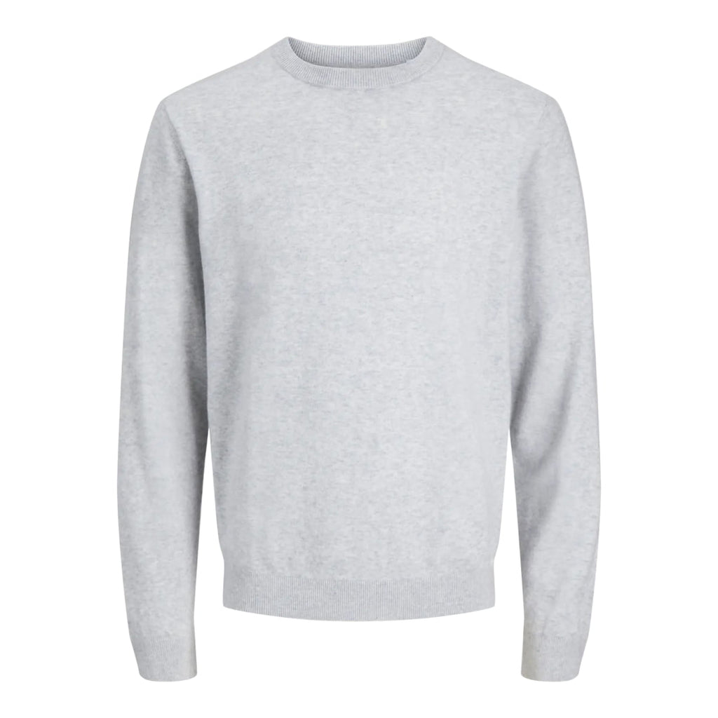 Pull Jack & Jones JJEPERFECT Wool Knit Crew Neck Light Grey