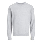 Pull Jack & Jones JJEPERFECT Wool Knit Crew Neck Light Grey