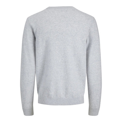 Pull Jack & Jones JJEPERFECT Wool Knit Crew Neck Light Grey