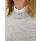 Pull Jack & Jones JJESOHO Ollie Knit Crew Neck Light Grey