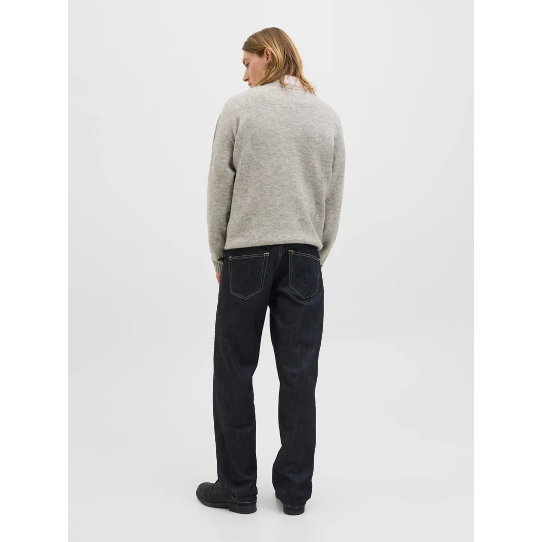 Pull Jack & Jones JJESOHO Ollie Knit Crew Neck Light Grey