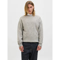 Pull Jack & Jones JJESOHO Ollie Knit Crew Neck Light Grey