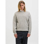 Pull Jack & Jones JJESOHO Ollie Knit Crew Neck Light Grey