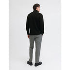 Pull Jack & Jones JPRBLAMILANO Stitch Knit Half Zip Black