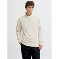 Pull Jack & Jones JPRBLAMILANO Stitch Knit Half Zip Cloud
