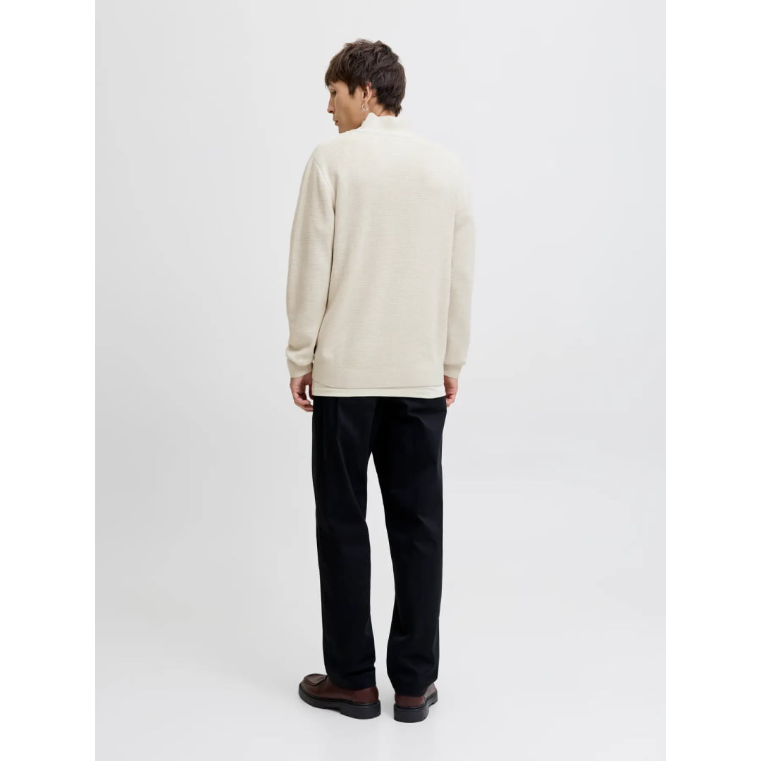 Pull Jack & Jones JPRBLAMILANO Stitch Knit Half Zip Cloud
