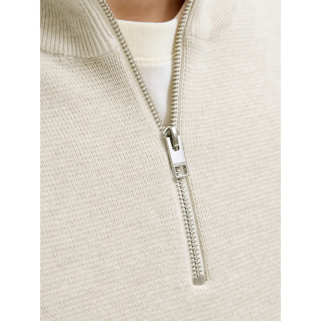 Pull Jack & Jones JPRBLAMILANO Stitch Knit Half Zip Cloud
