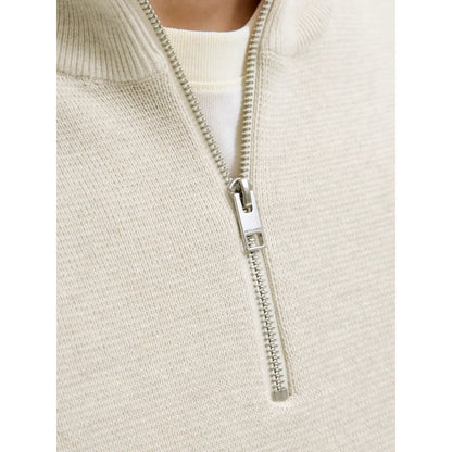 Pull Jack & Jones JPRBLAMILANO Stitch Knit Half Zip Cloud