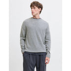 Pull Jack & Jones JPRBLULAMBSWOOL Knit Crew Medium Grey