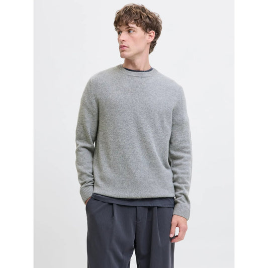 Pull Jack & Jones JPRBLULAMBSWOOL Knit Crew Medium Grey