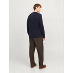Pull Jack & Jones JPRBLULAMBSWOOL Knit Crew Night Sky