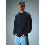 Pull Jacker Classic Felt Knit Navy - Insidshop.com