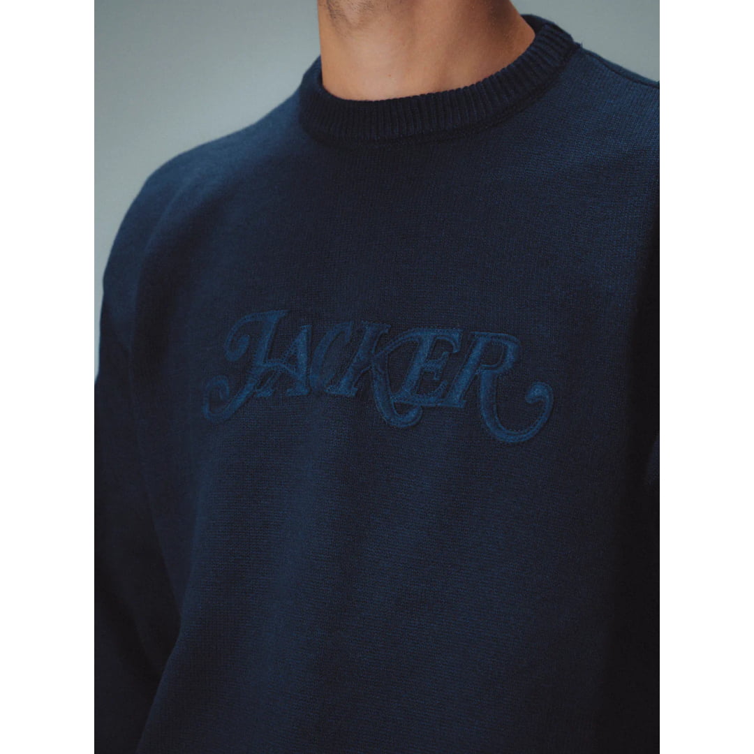 Pull Jacker Classic Felt Knit Navy - Insidshop.com