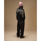 Pull Jacker Skeleton Knit Black - Insidshop.com