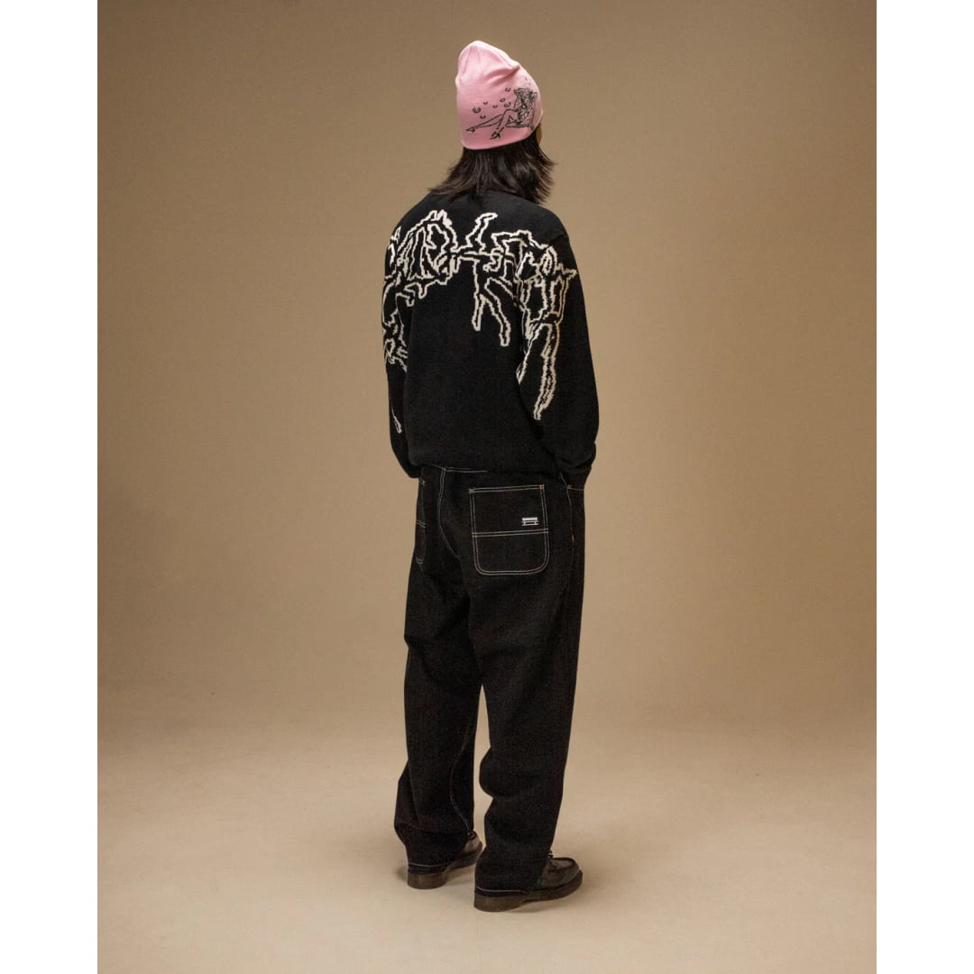 Pull Jacker Skeleton Knit Black - Insidshop.com