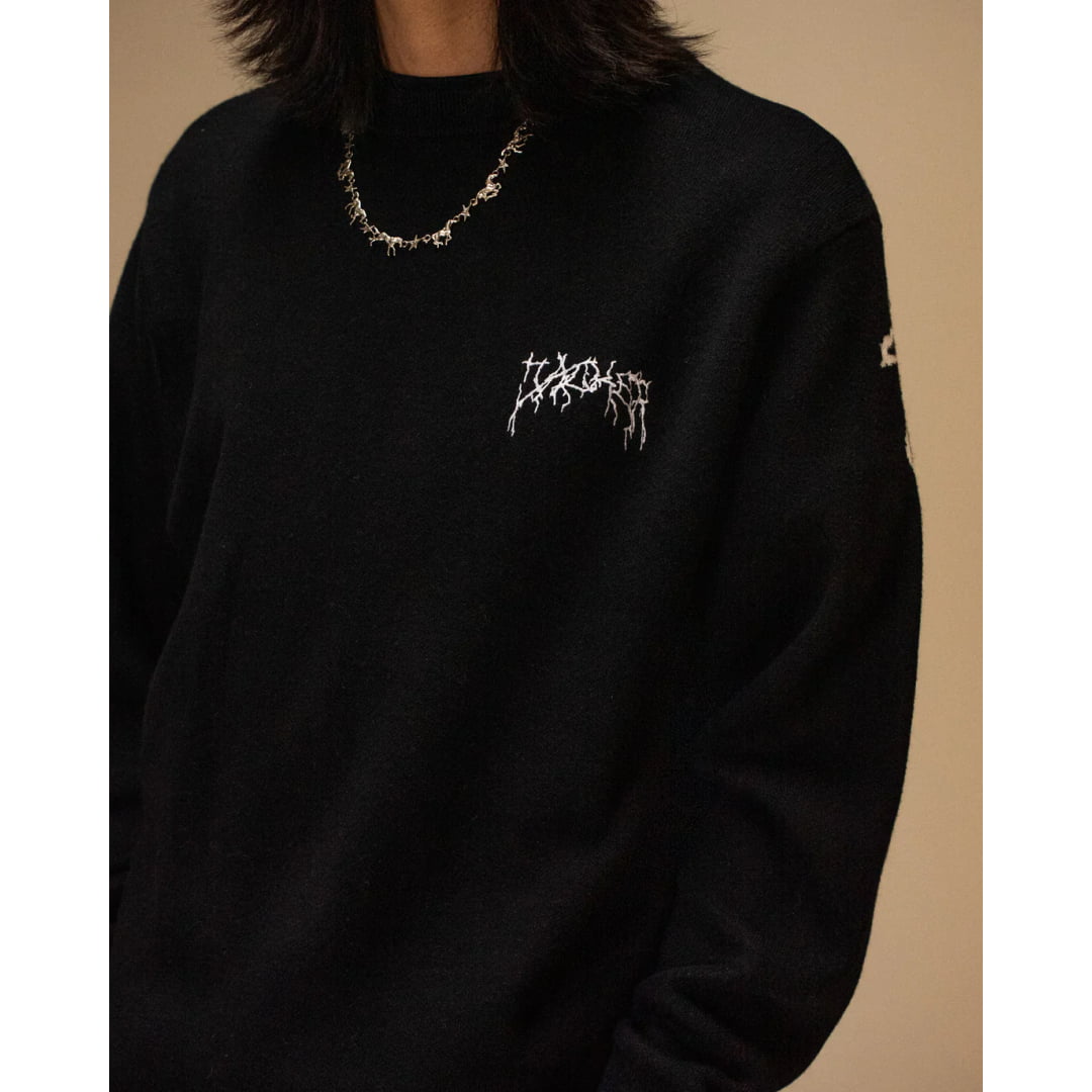 Pull Jacker Skeleton Knit Black - Insidshop.com