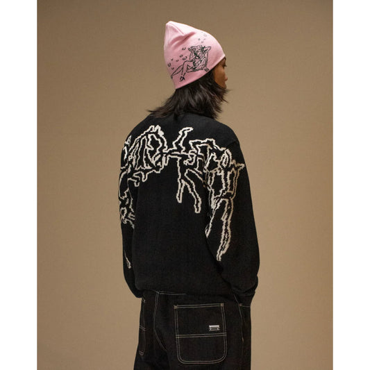 Pull Jacker Skeleton Knit Black - Insidshop.com