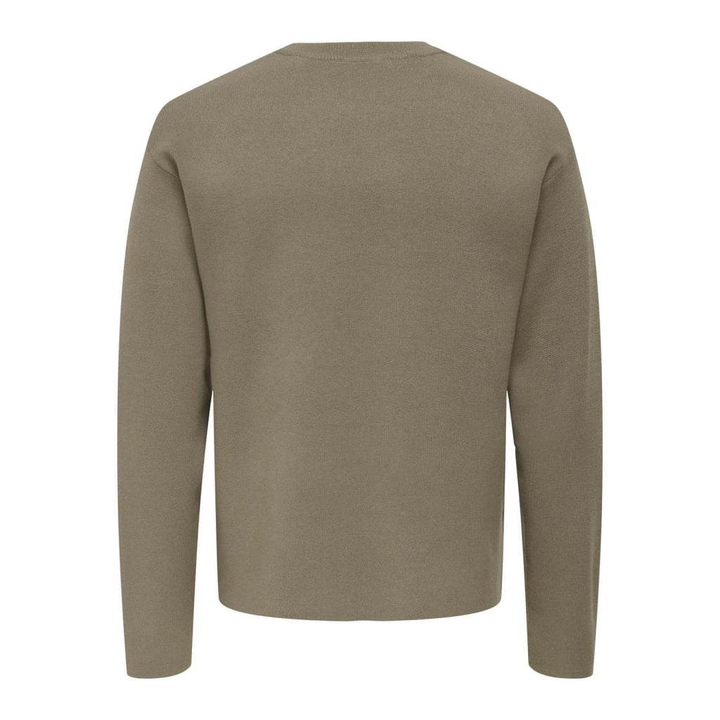 Pull Only & Sons Onscooper Relax 12 Crew Knit Walnut