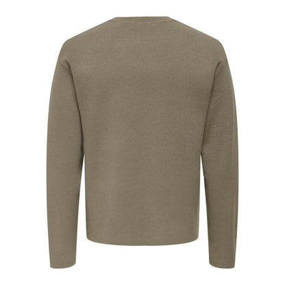 Pull Only & Sons Onscooper Relax 12 Crew Knit Walnut