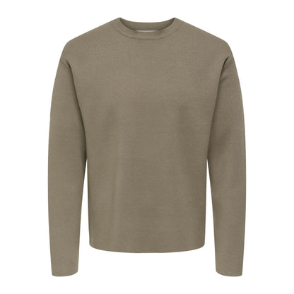 Pull Only & Sons Onscooper Relax 12 Crew Knit Walnut