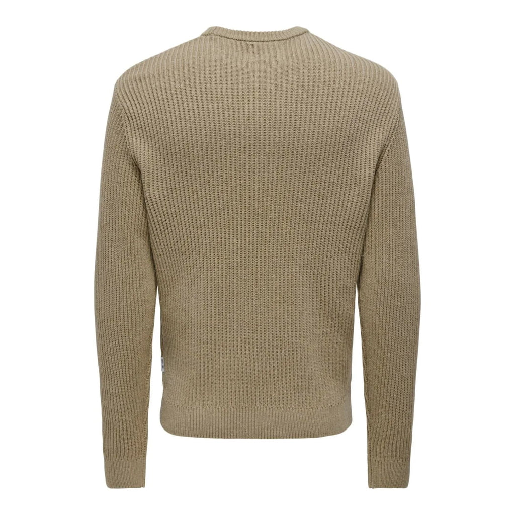 Pull Only & Sons Onsfergal Life Reg 7 Rib Crew Knit