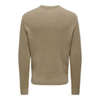 Pull Only & Sons Onsfergal Life Reg 7 Rib Crew Knit