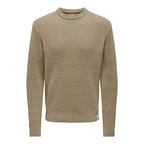 Pull Only & Sons Onsfergal Life Reg 7 Rib Crew Knit