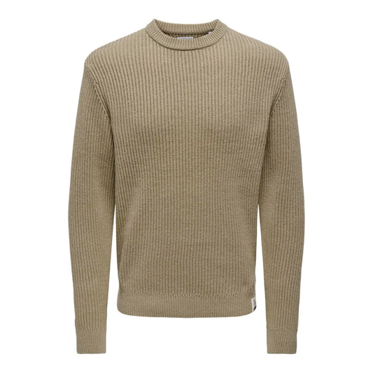 Pull Only & Sons Onsfergal Life Reg 7 Rib Crew Knit