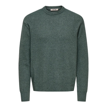 Pull Only & Sons Onsjames Rlx Crew Knit Castor Gray