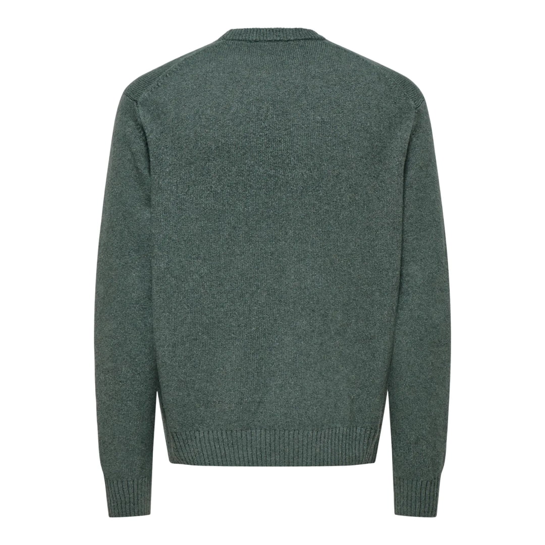 Pull Only & Sons Onsjames Rlx Crew Knit Castor Gray