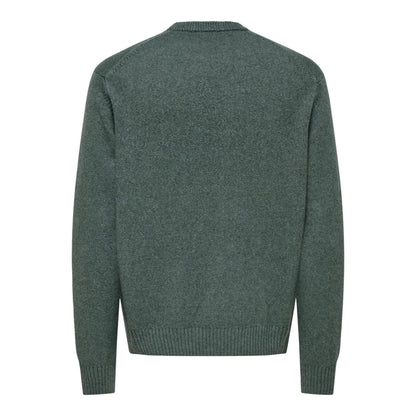 Pull Only & Sons Onsjames Rlx Crew Knit Castor Gray