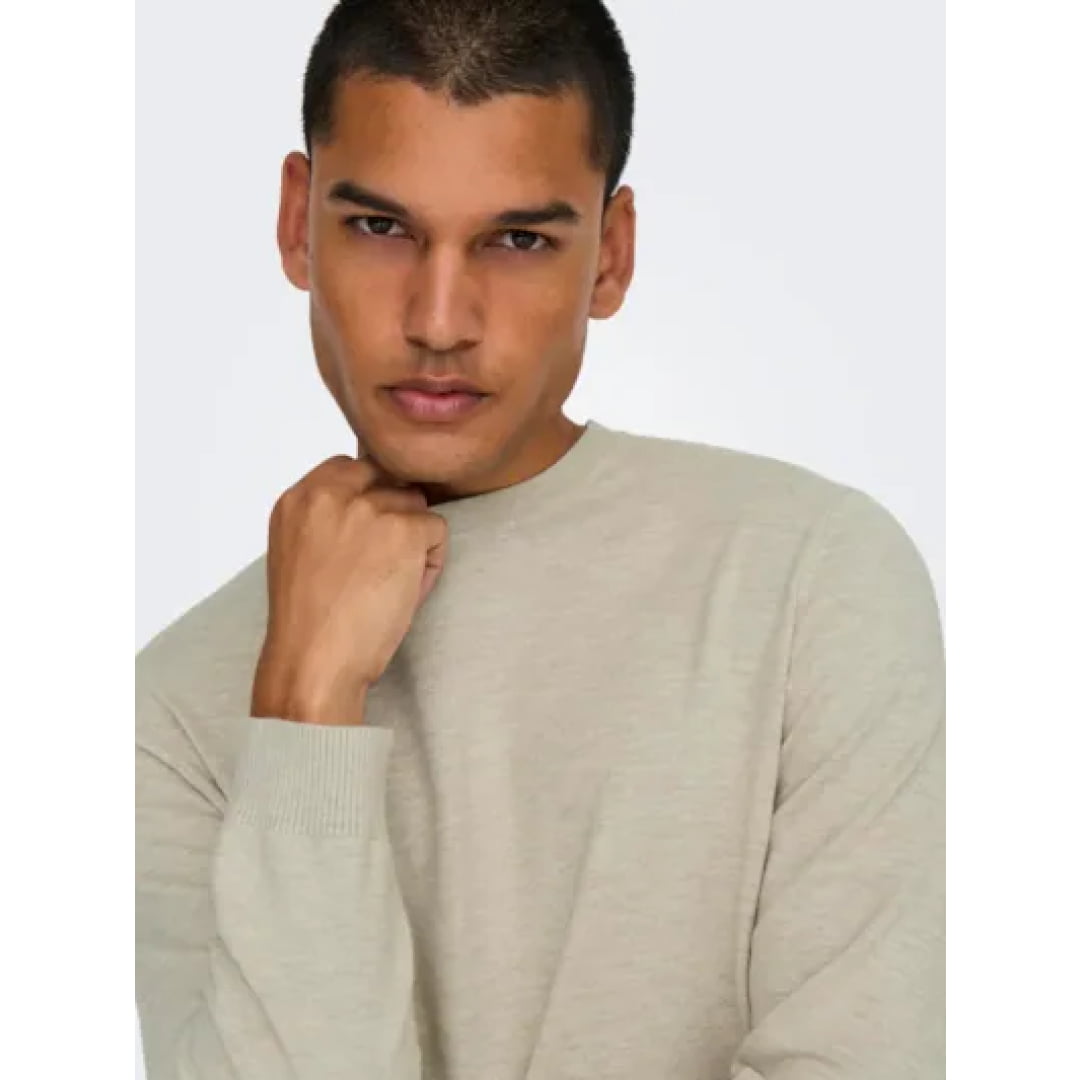 Pull Only & Sons Onsloui Reg 12 Oatmeal Melange - Jack Jones