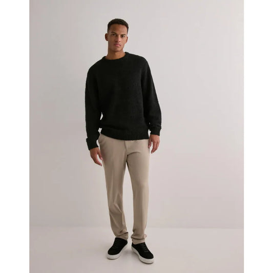 Pull Only & Sons Onsrory Vin 5 Boucle Crew Knit Black