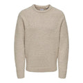 Pull Only & Sons Onsrory Vin 5 Boucle Crew Silver Lining