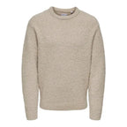 Pull Only & Sons Onsrory Vin 5 Boucle Crew Silver Lining