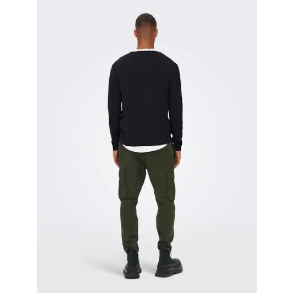 Pull Only & Sons Onswyler Life Reg 14 Crew Knit Black