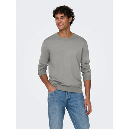 Pull Only & Sons Onswyler Life Reg 14 Crew Knit Gray
