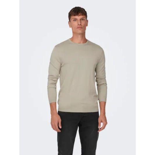 Pull Only & Sons Onswyler Life Reg 14 Crew Knit Silver