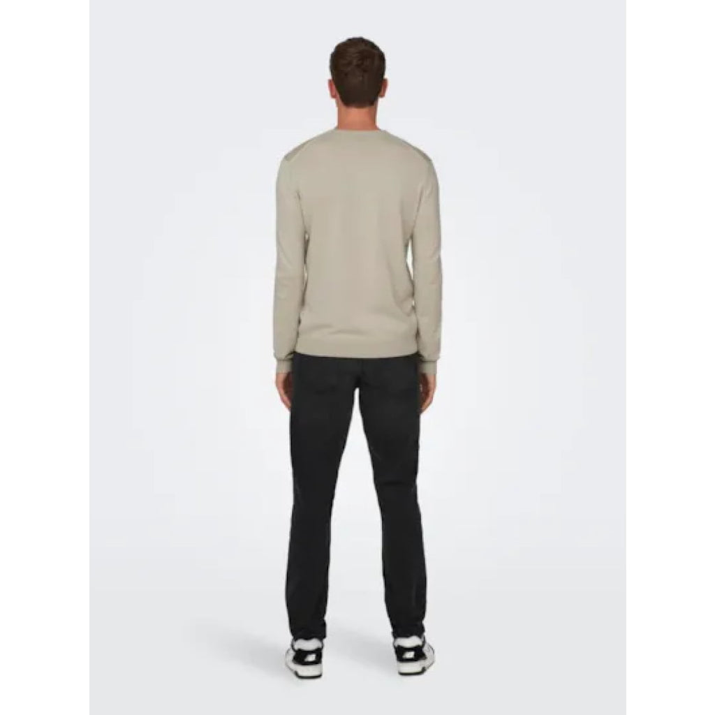 Pull Only & Sons Onswyler Life Reg 14 Crew Knit Silver
