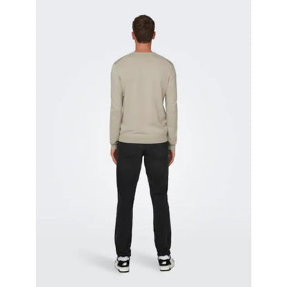 Pull Only & Sons Onswyler Life Reg 14 Crew Knit Silver