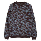 Pull Santa Cruz Knit Crew Creep Repeat Blackcurrant