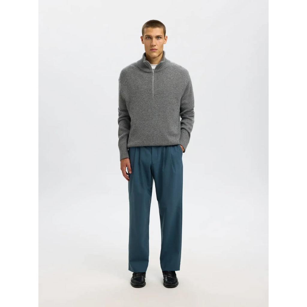 Pull Selected SLHCALLE Relaxed Cashmere Blend Half Zip