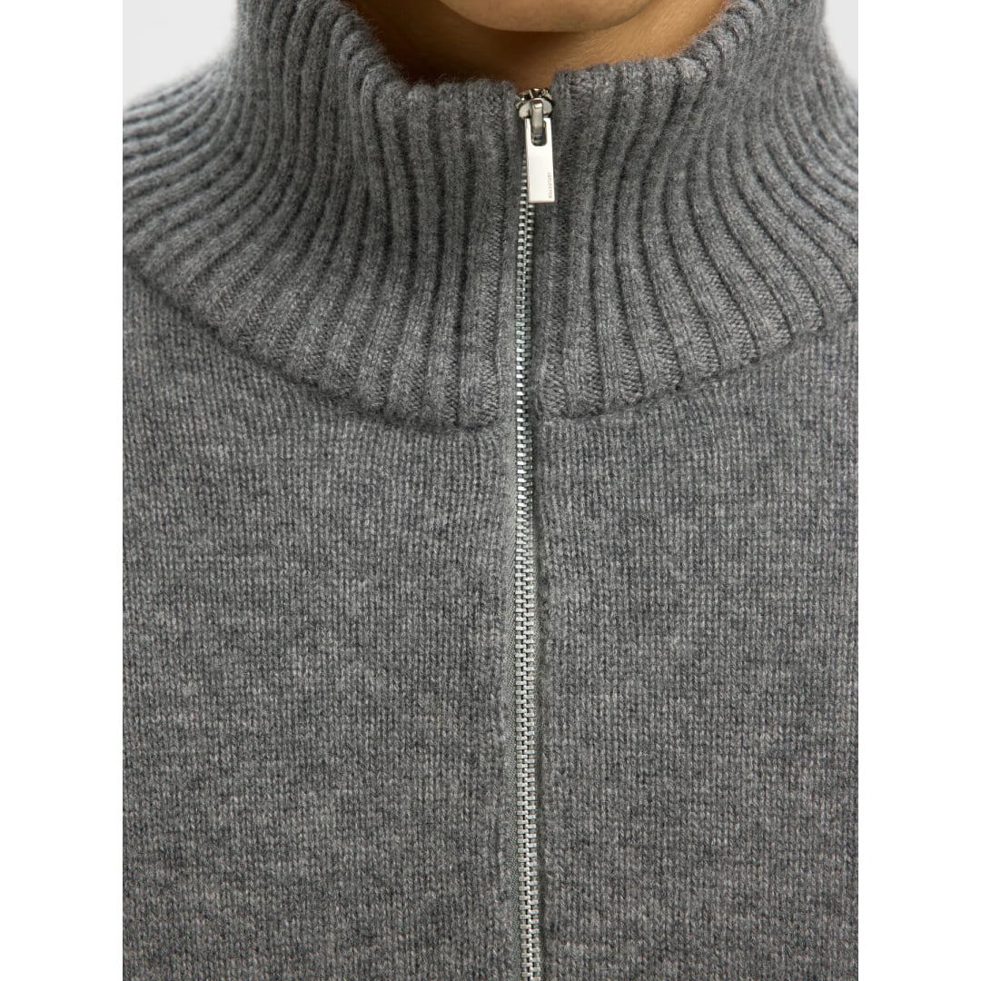 Pull Selected SLHCALLE Relaxed Cashmere Blend Half Zip