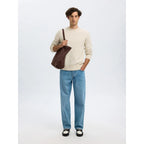 Pull Selected SLHRAI LS Crew Neck Oatmeal Melange - Slhrai