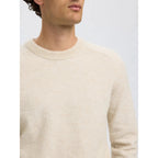 Pull Selected SLHRAI LS Crew Neck Oatmeal Melange - Slhrai