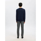 Pull Selected SLHTRAY Merino Crew Neck Navy Blazer - Slhtray