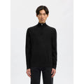 Pull Selected SLHTRAY Merino Half Zip Black - Slhtray